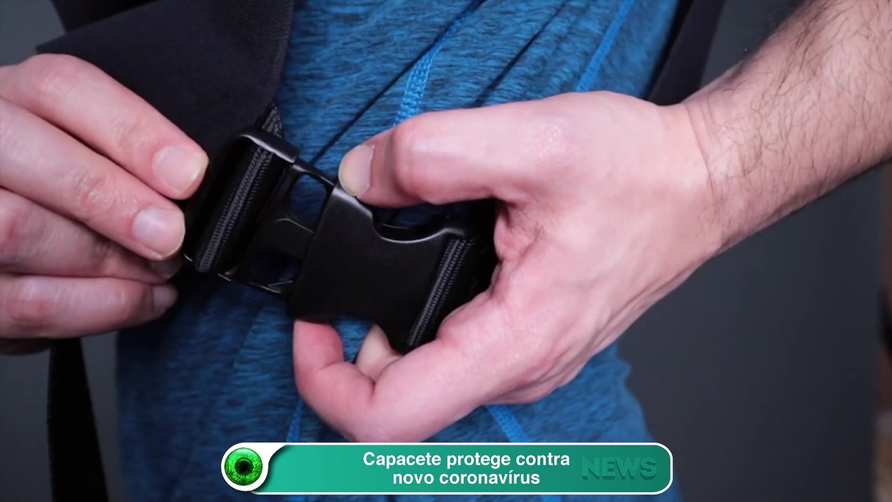 Capacete protege contra novo coronavírus