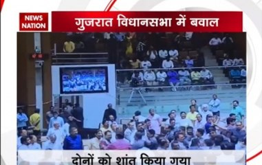 Scuffle in Gujarat Assembly as Congress MLA Pratap Dudhat attacks BJP's Jagdish Panchal with mic