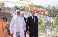 PM Modi hosted French President Emmanuel Macron on a grand tour of Varanasi