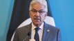 Pakistan foreign minister Khawaja Muhammad Asif's face blackened with ink