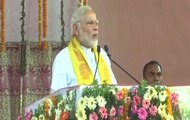 PM Modi addresses the public rally at the Assi Ghat in Varanasi