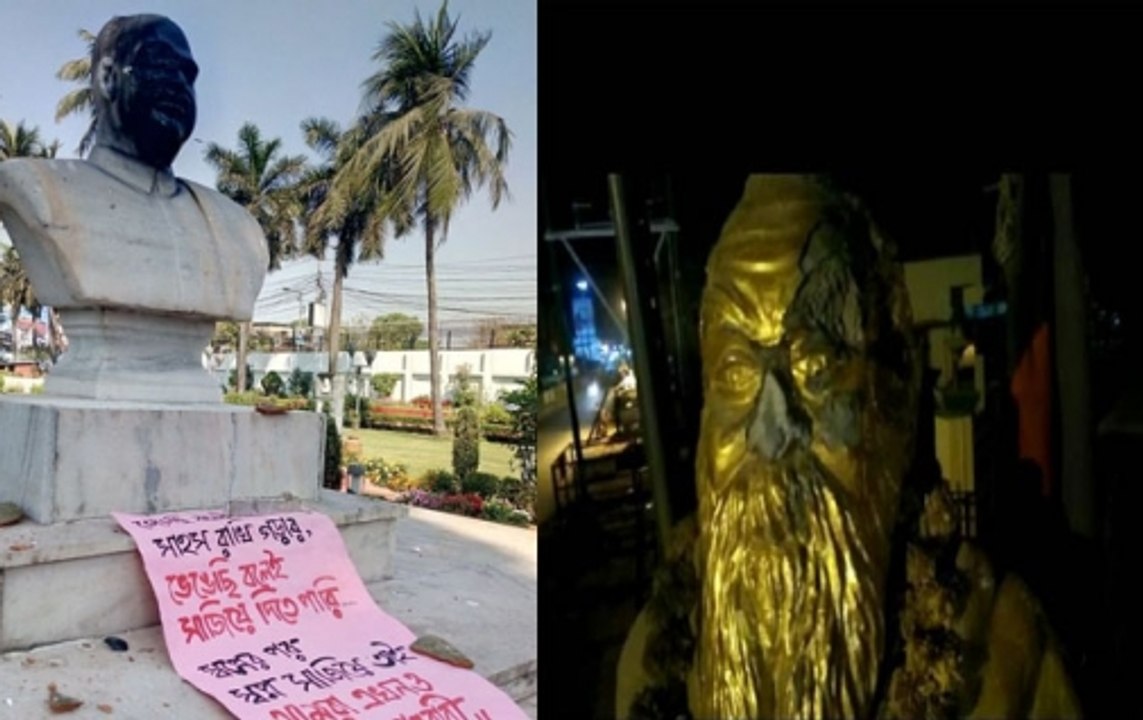 CPM workers vandalise Jana Sangh founder SP Mukherjee’s statue in Bengal