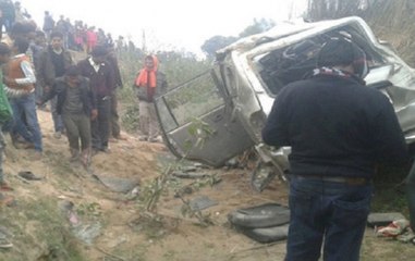 8 died, 16 injured after car fell of the cliff in Uttar Pradesh's Unnao