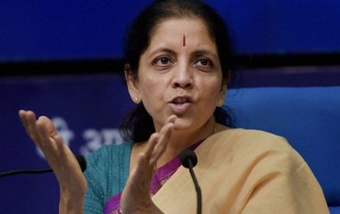 Defence Minister Nirmala Sitharaman addresses the media in Jammu