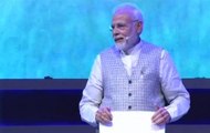PM Narendra Modi interacts with students at 'Pariksha Par Charcha' Talkatora stadium