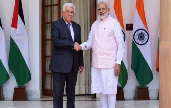 Modi visits Ramallah, backs independent Palestine state