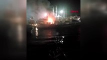 ANTALYA Marinada demirli teknedeki yangın büyümeden söndürüldü