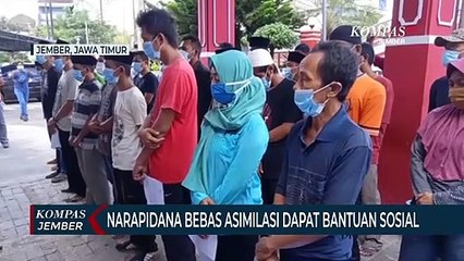 Narapidana Asimilasi Dapat Bantuan Pemerintah Kabupaten Jember