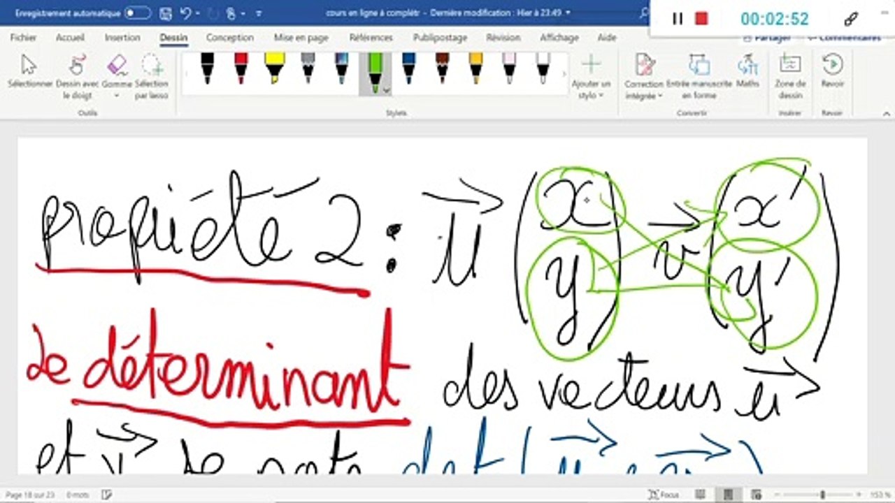 Seconde- Vecteurs colinéaires - Partie 2 sur 6