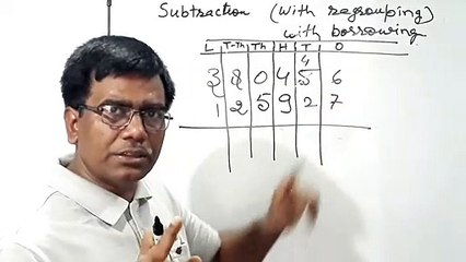 SUBTRACTION WITH REGROUPING । HOW TO BORROW IN SUBTRACTION । SUBTRACTION BORROWING । SUBTRACTION । घटाव ।
