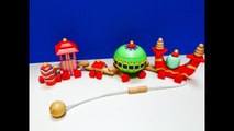 Wooden Stacking Blocks Pull Toy Train In The Night Garden