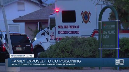 FD: Mesa family hospitalized after carbon monoxide poisoning