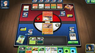 Tropical Takedown vs Cinderace theme deck (Pokemon TCG Online)