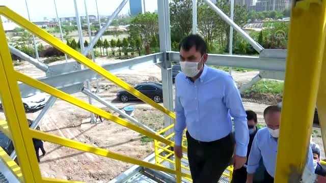 Çevre ve Şehircilik Bakanı Kurum, Ankara AKM Millet Bahçesi çalışmalarını inceledi (2)