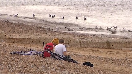 In the UK, popular beaches are still mostly empty