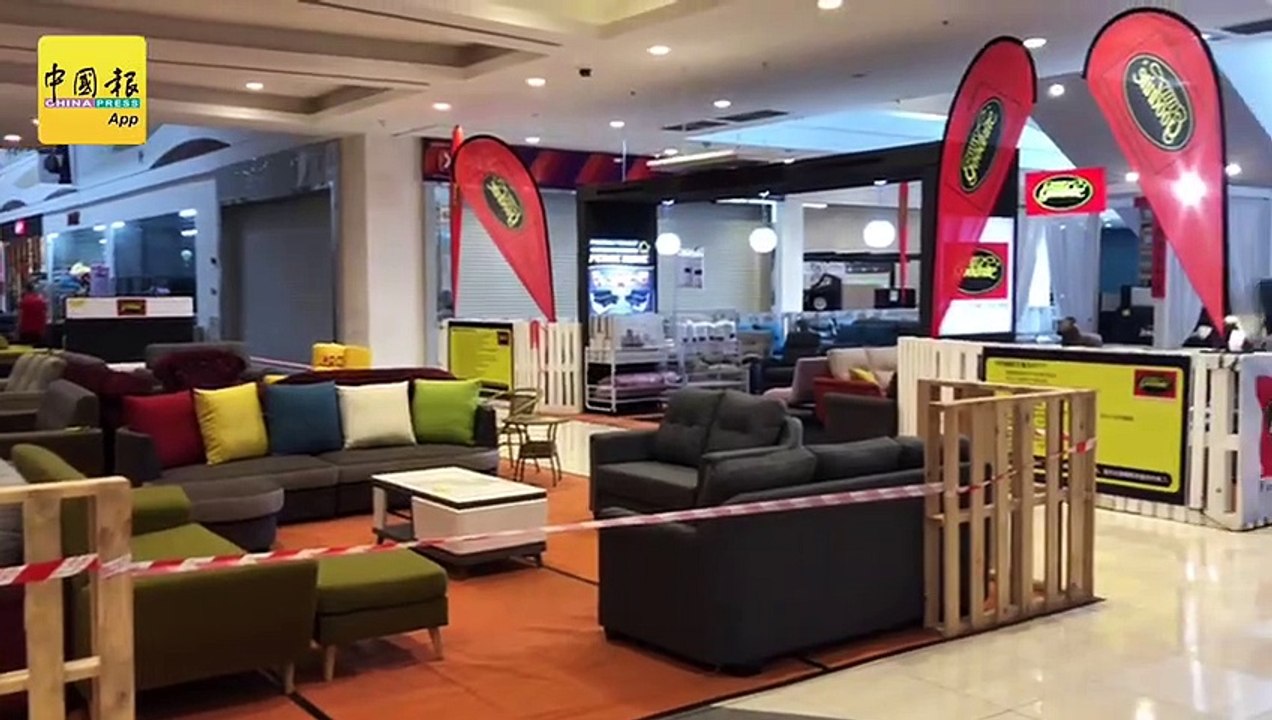 ◤行动管制◢大家宅在家．防疫意识提高 商场 没有很热闹
