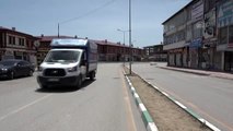 Sokağa çıkma kısıtlaması uygulanan Erciş'te polis drone ile denetim yaptı