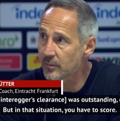 Download Video: Hütter lauds Hinteregger's 'outstanding' goal-line clearance