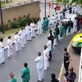 Sağlık çalışanları Başbakanı böyle protesto etti