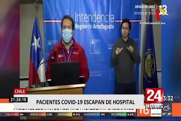 Chile: pacientes con COVID-19 escapan de hospital y agreden a autoridades
