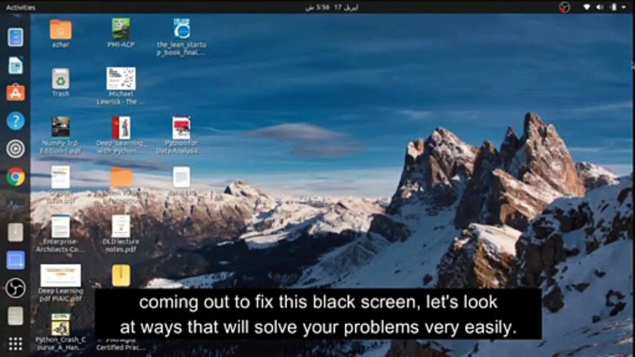 Fix OBS studio Black Screen any Linux flavor (ubuntu) Easily English Subtitles | Urdu / Hindi 2020