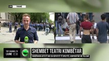 Shembet Teatri Kombëtar/ Shoqërohen artistë dhe deputetë të opozitës, konfrontime me policinë