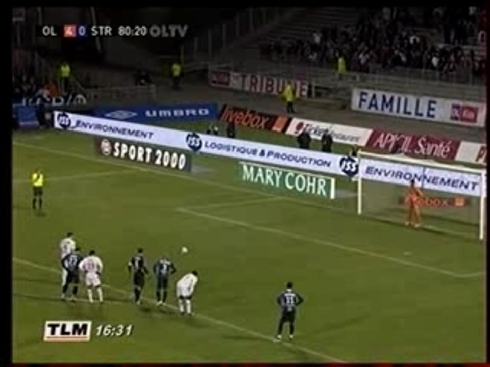 Lyon - Strasbourg , Penalty de Kim