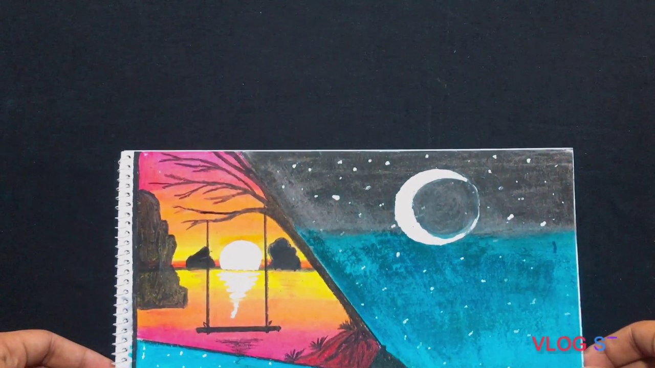oil pastel painting for beginners