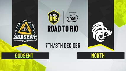 CSGO - North vs. GODSENT [Nuke] Map 3 - ESL One Road to Rio - 7th8th place decider - EU