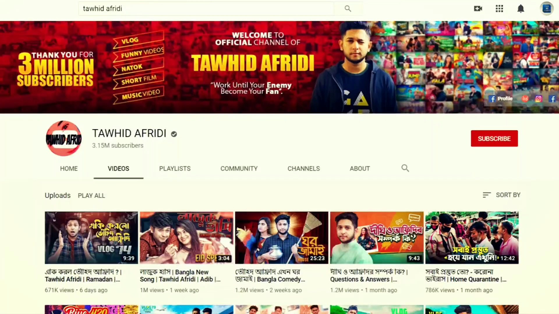 Most Subscribed Bengali/Bangla Channels [Latest Countdown, Favorite Youtubers]