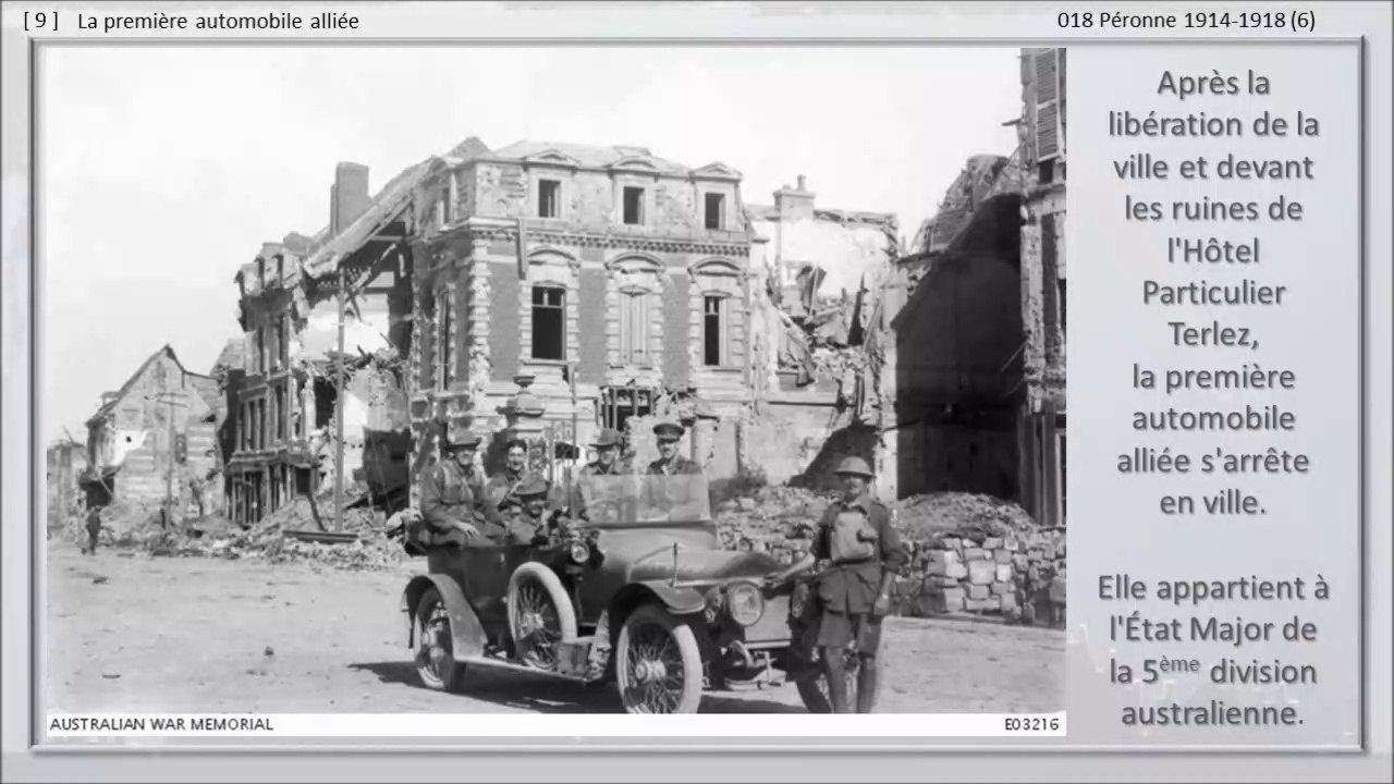 18 - PERONNE, PROMENADE DANS LE TEMPS... 18 Péronne 14-18 (6)