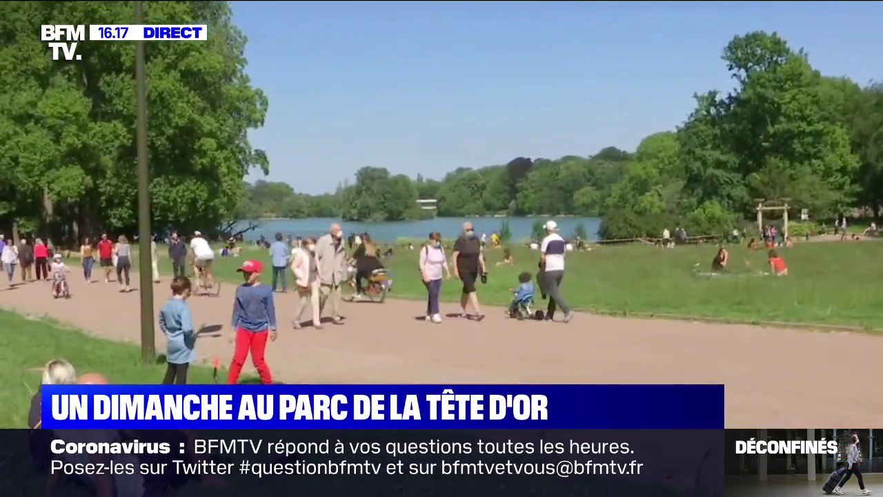 Le parc de la Tête d'Or de nouveau investi par les Lyonnais en ce premier week-end de déconfinement