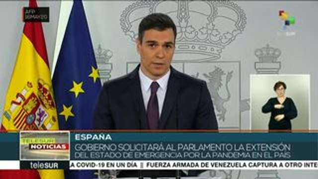 teleSUR Noticias: España podría extender otro mes el estado de alarma