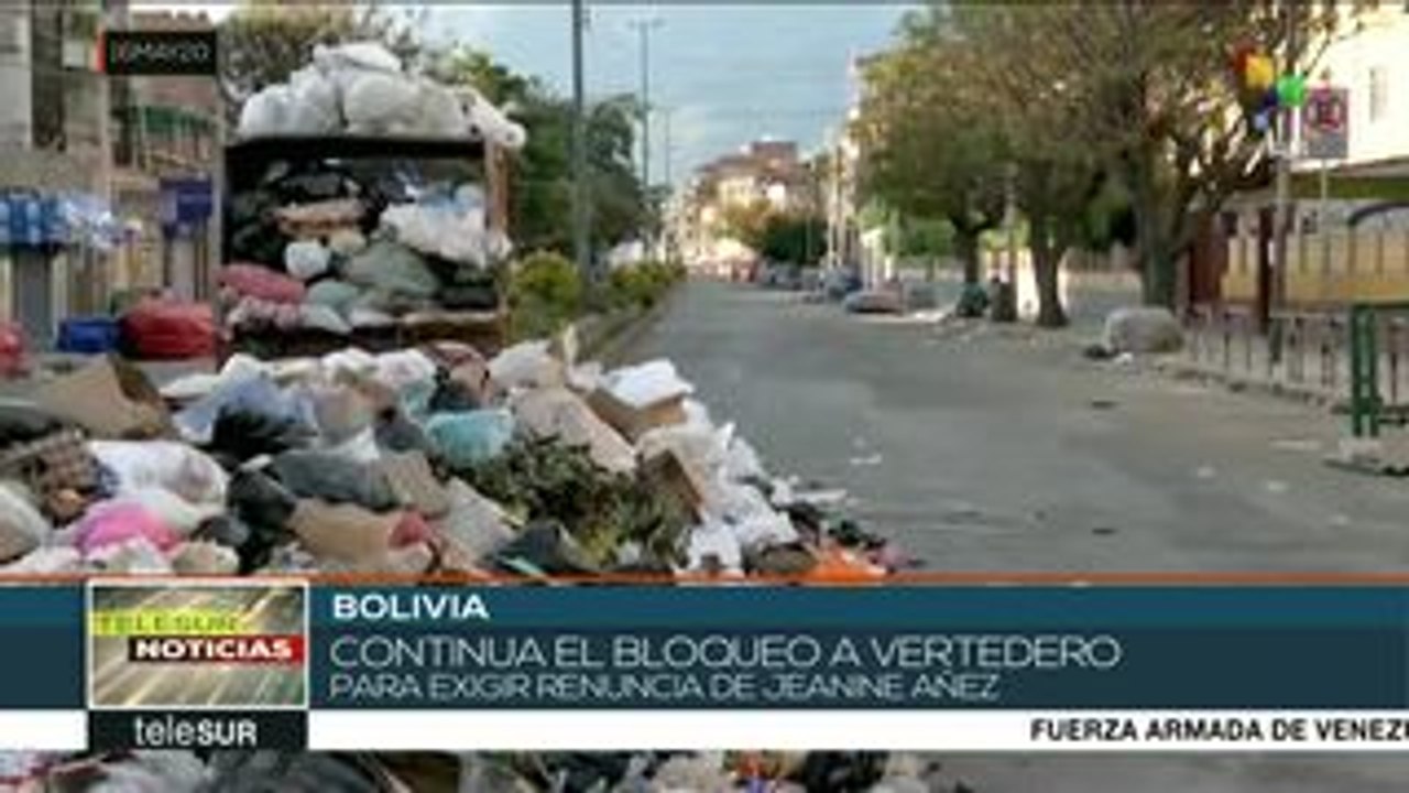 Bolivia: protestan en Cochabamba con bloqueo a un vertedero de basura