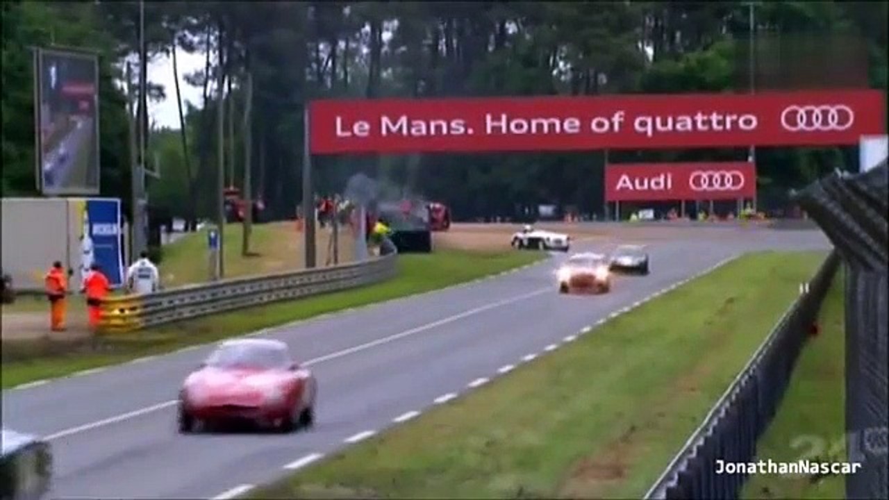 Le Mans Legend race 2013 Aston Martin DB2 flip at Indianapolis