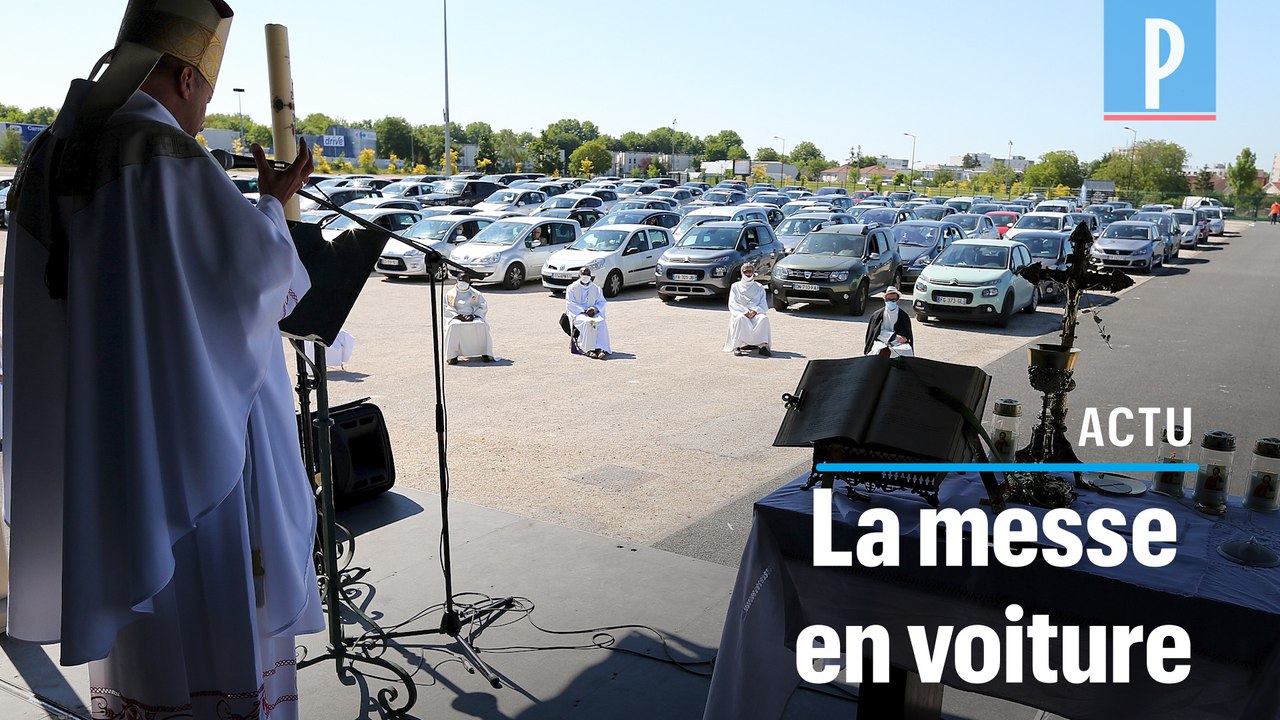A Châlons-en-Champagne, la messe reprend sur un parking