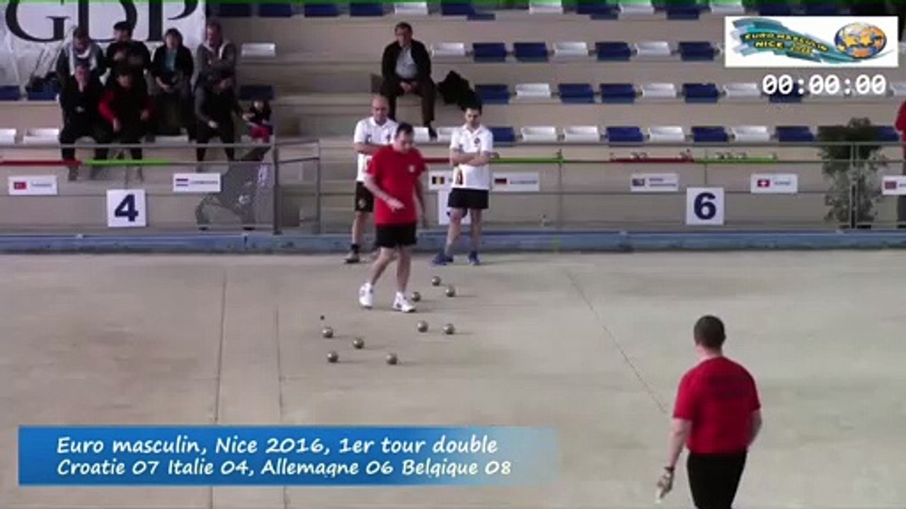 Le carreau pour trois points de Luigi Grattapaglia, Euro masculin, Nice 2016