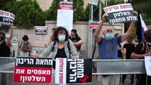 Kudüs'te Netanyahu-Gantz koalisyonu karşıtı gösteri