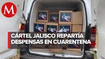 Caen 4 presuntos integrantes del CJNG; daban despensas en Veracruz