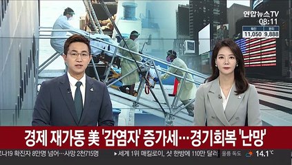 경제 재가동 미국 '감염자' 증가세…경기회복 '난망'