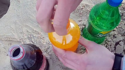 Coca Cola, Fanta, Sprite vs Mentos!