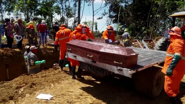 Brazil’s Covid-19 case numbers surpass Italy and Spain as Bolsonaro plays down pandemic