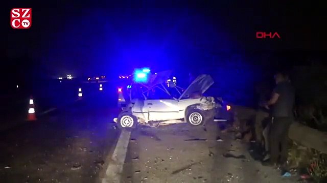 Adana'da TIR otomobile çarptı anne öldü, baba ve 3 kızı ağır yaralandı