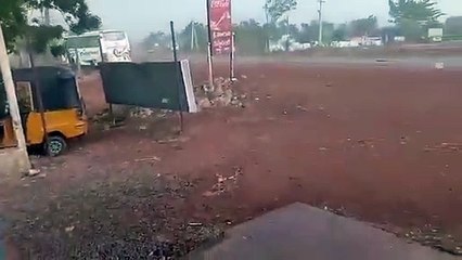 ஆம்பன் புயல் ஆவேசம்.. ஓடிக் கொண்டிருந்த பஸ்சை அப்படியே பின்னோக்கி இழுத்துச் சென்றது.. திக் வீடியோ