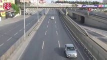 Sokağa çıkma kısıtlamasının üçüncü gününde İstanbul trafiğinde son durum