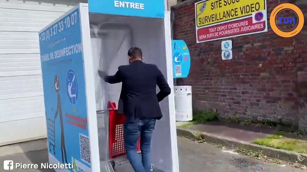 Covid-19 : un sas pour désinfecter les caddies bientôt installé dans les supermarchés ? Peut-être !