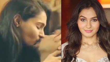 Andrea Jeremiah romantic Lip Lock goes Viral • Aval, master, Broken Angel