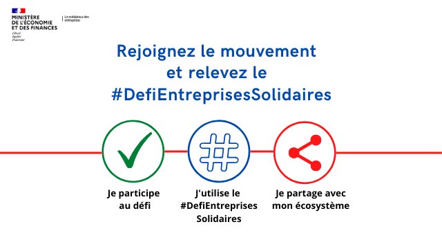 Le Médiateur des entreprises lance le #DefiEntreprisesSolidaires