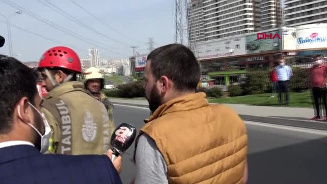 BEYLİKDÜZÜ D-100 KARAYOLU'NDA KAMYONET KAZA YAPTI