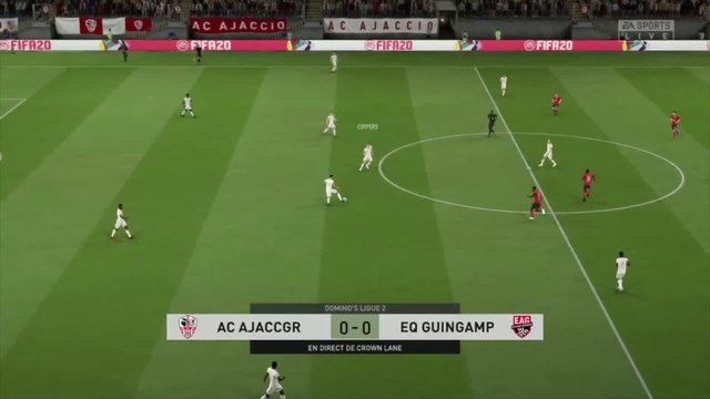 FIFA 20 : notre simulation de AC Ajaccio - En Avant Guingamp (L2 - 32e journée)